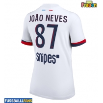 Paris Saint-Germain Joao Neves #87 Auswärtstrikot Frauen 2025-26 Kurzarm